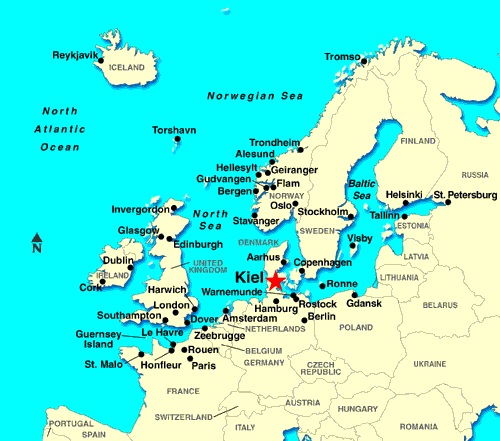 Карта Северной Европы