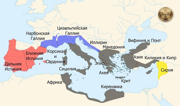 карта римской империи