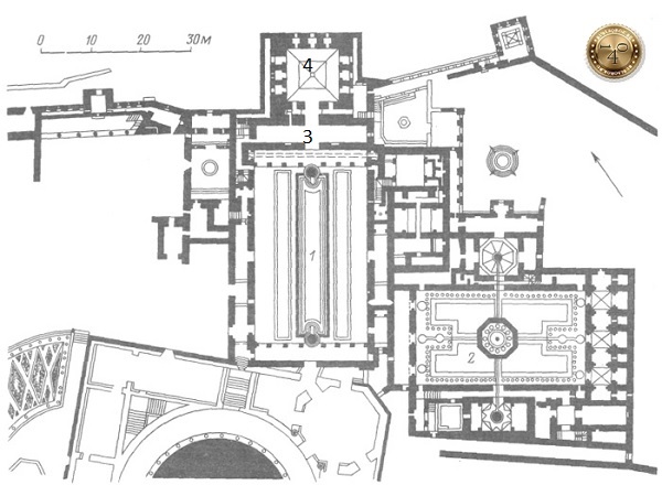 План дварца эмиров в Альгамбре, Гранада