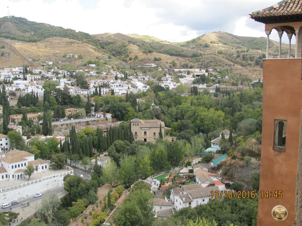Вид с Галереи Будуара Императрицы в Альгамбре, Гранада
