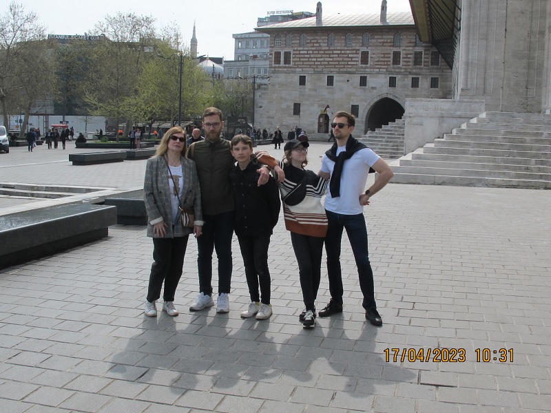 Группа туристов в Стамбуле