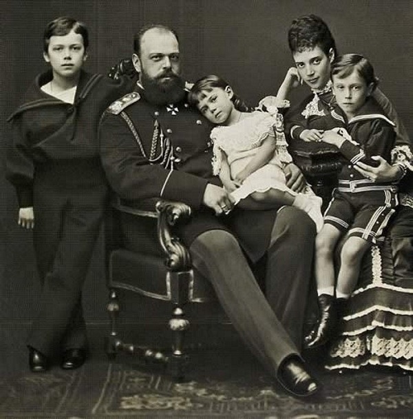 Александр III, Мария Федоровна и дети