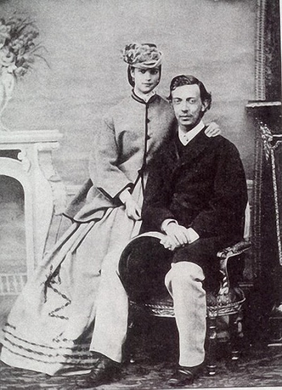 Цесаревич Николай Александрович и принцесса Дагмара 1865