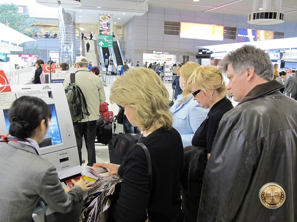 Регистрация на рейс в аэропорту Нарита