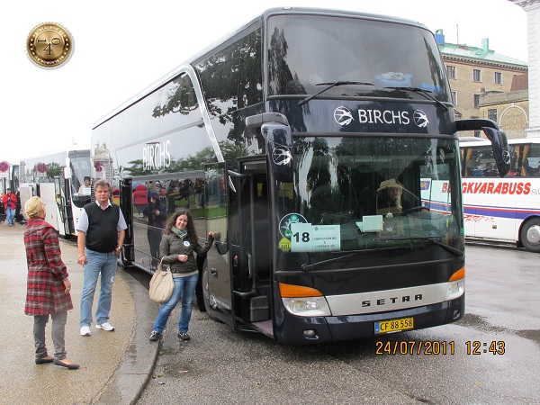 Туристический автобус в Копенгагене
