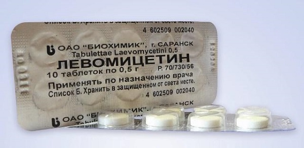 Левомицетин в таблетках