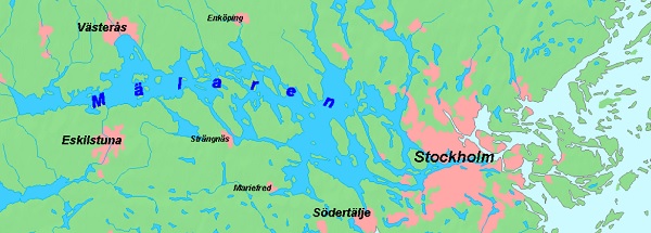 Озеро Мэларен под Стокгольмом