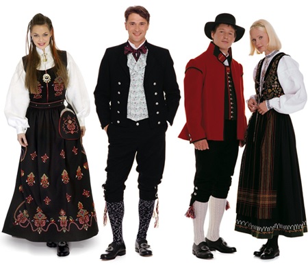 Народные норвежские костюмы