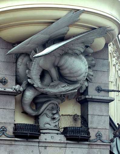 Дракон на здании Фондовой биржи в Копенгагене
