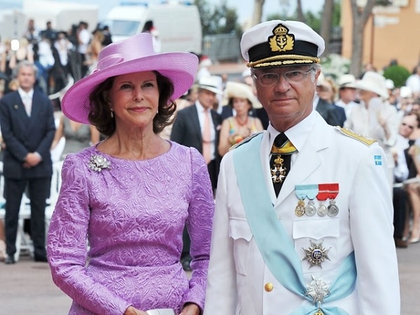 Король Швеции Густав XVI с супругой Сильвией