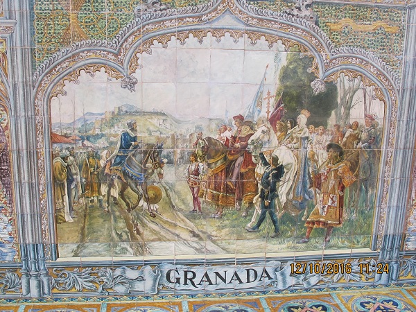 панно со сценой из истории Гранады