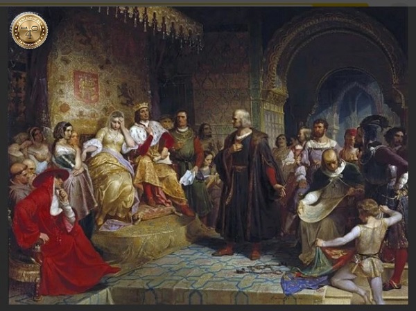 Колумб убеждает Католических королей