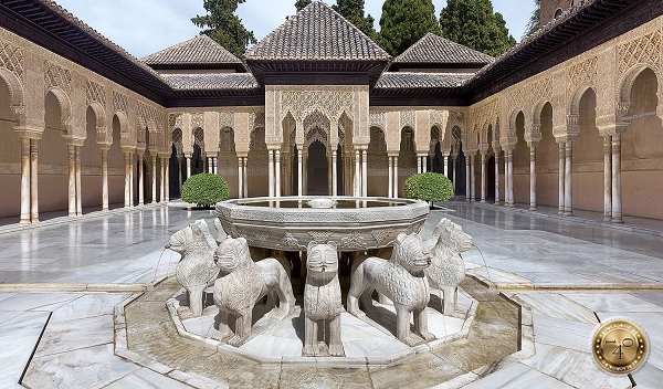 львы во дворике Львов в Альгамбре, Гранада