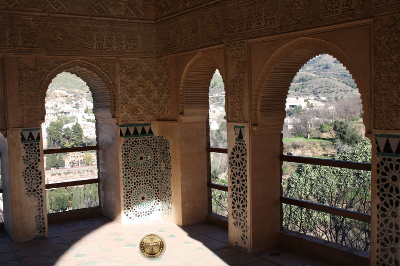Вид из Будуара Королев в Альгамбре, Гранада